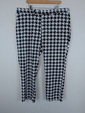 Loudmouth Golf Houndstooth Black & White Pattern Pants